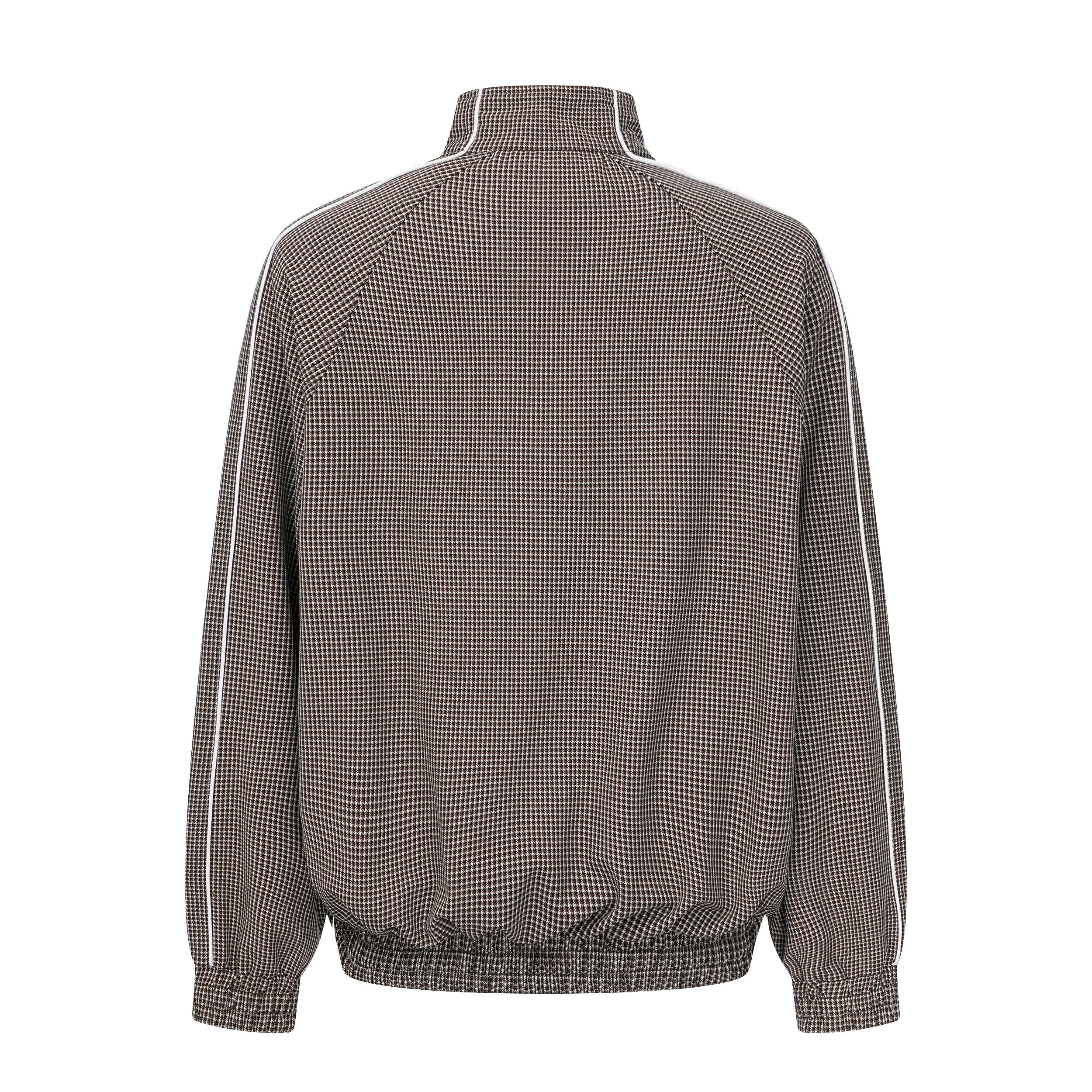 Focus Storm Japanese Retro Small Plaid Stand Collar Sweatshirt Jacket YS1-77991# zx - Focus Storm